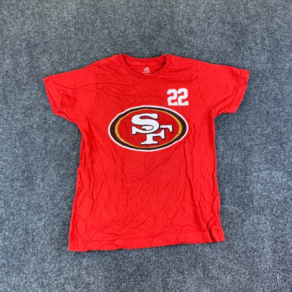 Team Athletics Shirt Youth M Red Christian McCaffrey #22 San Francisco 49ers NFL